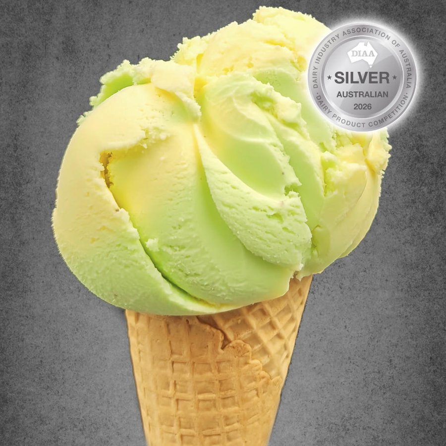 Kiwi & Pineapple ice cream cone
