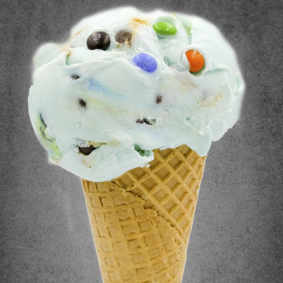 M&M Heaven ice cream cone