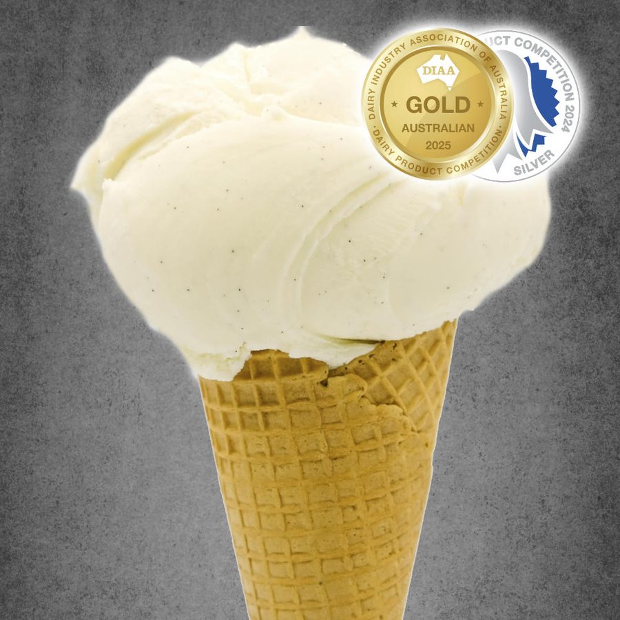 Vanilla ice cream cone